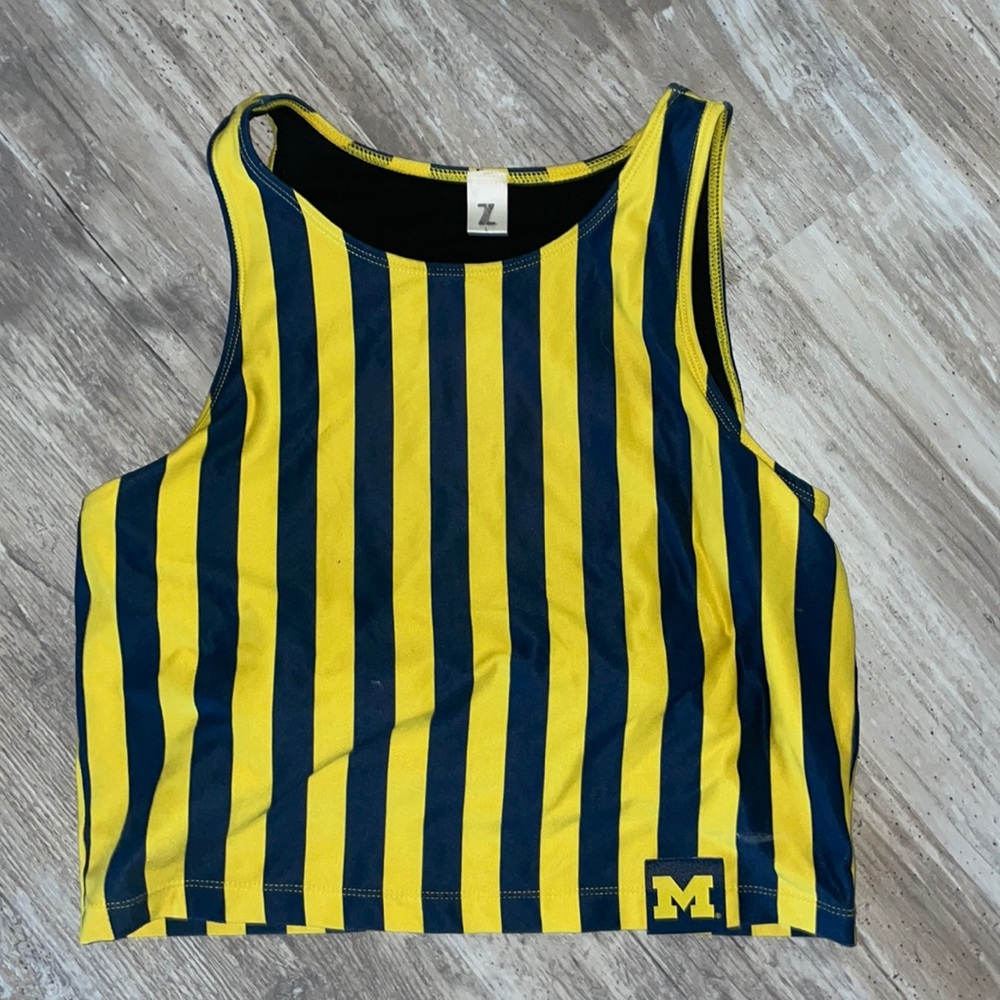 Michigan striped tank top